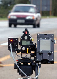 photo of radar gun